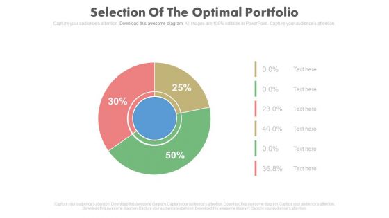 Selection Of The Optimal Portfolio Ppt Slides