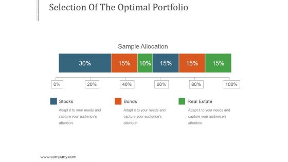 Selection Of The Optimal Portfolio Template10 Ppt PowerPoint Presentation Examples