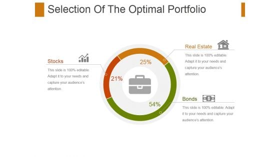 Selection Of The Optimal Portfolio Template 1 Ppt PowerPoint Presentation Infographics Inspiration