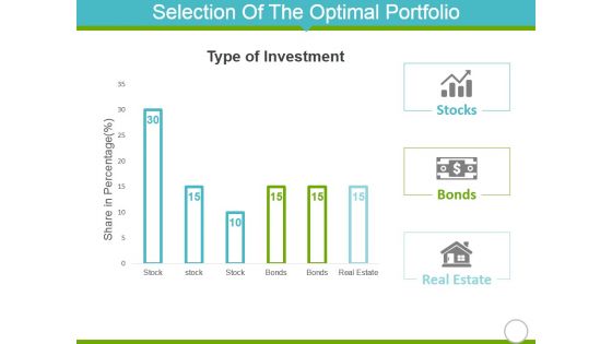 Selection Of The Optimal Portfolio Template 1 Ppt PowerPoint Presentation Model Themes