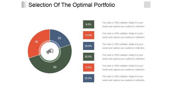 Selection Of The Optimal Portfolio Template 1 Ppt PowerPoint Presentation Summary Outfit