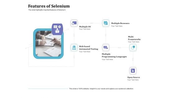Selenium Automation Testing Features Of Selenium Ppt Professional Shapes PDF
