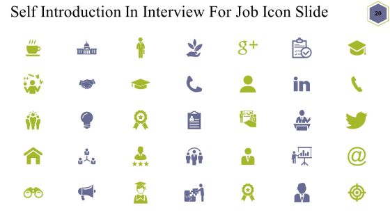 Self Introduction In Interview For Job Ppt PowerPoint Presentation Complete Deck With Slides Slide20