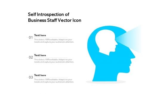 Self Introspection Of Business Staff Vector Icon Ppt PowerPoint Presentation Infographic Template Deck PDF