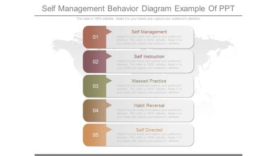 Self Management Behavior Diagram Example Of Ppt