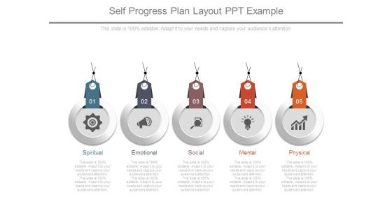 Self Progress Plan Layout Ppt Example