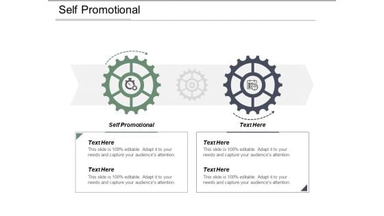 Self Promotional Ppt PowerPoint Presentation Show Ideas Cpb