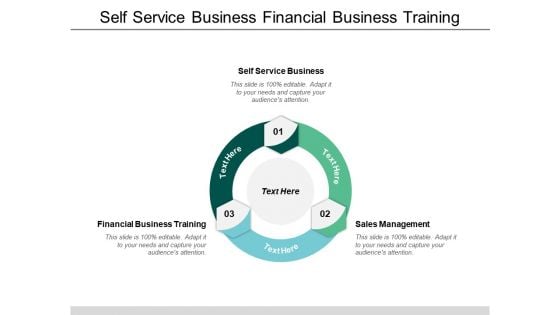 Self Service Business Financial Business Training Sales Management Ppt PowerPoint Presentation Gallery Influencers