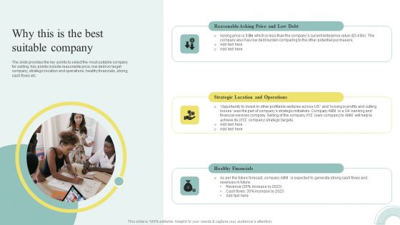 Sell Side M And A Pitchbook With Deal Overview Why This Is The Best Suitable Company Rules PDF Sell Side M And A Pitchbook With Deal Overview Why This Is The Best Suitable Company Rules PDF