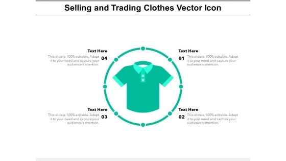 Selling And Trading Clothes Vector Icon Ppt PowerPoint Presentation Icon Model PDF