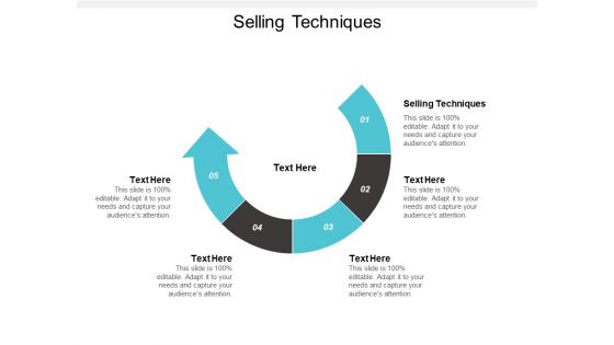 Selling Techniques Ppt PowerPoint Presentation Professional Slide Portrait Cpb