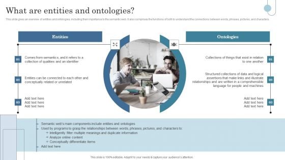 Semantic Data Searching Technique What Are Entities And Ontologies Demonstration PDF