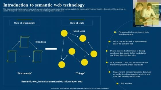 Semantic Web Business Framework Advantages IT Introduction To Semantic Web Technology Diagrams PDF