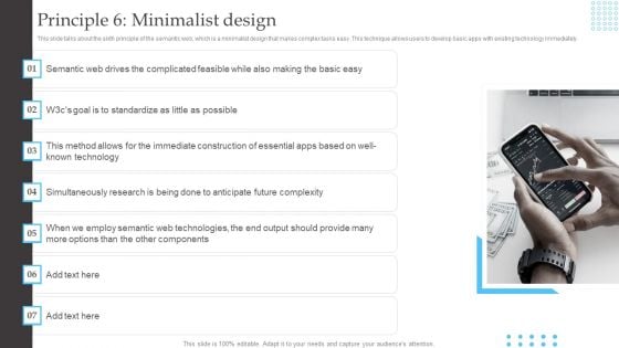 Semantic Web Fundamentals Principle 6 Minimalist Design Demonstration PDF