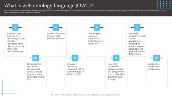 Semantic Web Fundamentals What Is Web Ontology Language OWL Topics PDF