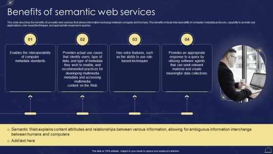 Semantic Web Technologies Benefits Of Semantic Web Services Demonstration PDF