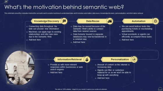 Semantic Web Technologies Whats The Motivation Behind Semantic Web Guidelines PDF