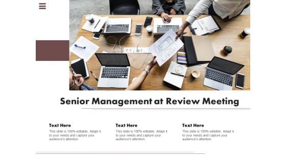 Senior Management At Review Meeting Ppt PowerPoint Presentation Outline Grid PDF