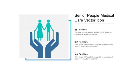 Senior People Medical Care Vector Icon Ppt PowerPoint Presentation Visual Aids Show