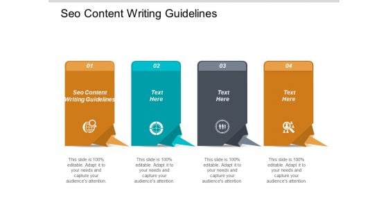Seo Content Writing Guidelines Ppt PowerPoint Presentation Show Format Cpb