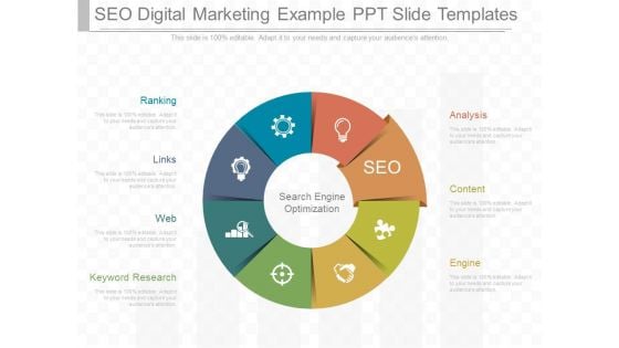 Seo Digital Marketing Example Ppt Slide Templates