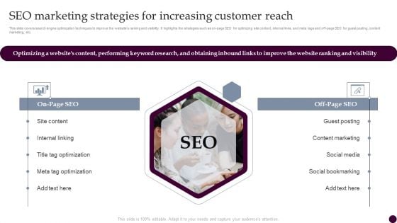 Seo Marketing Strategies For Increasing Customer Reach Strategies For Acquiring Consumers Formats PDF