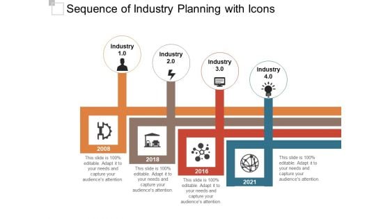 Sequence Of Industry Planning With Icons Ppt PowerPoint Presentation File Summary PDF