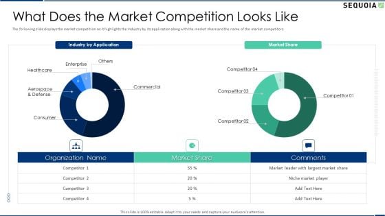 Sequoia Company Capital Raising Elevator What Does The Market Competition Looks Like Diagrams PDF