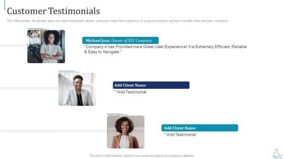 Series B Funding Customer Testimonials Diagrams PDF Series B Funding Customer Testimonials Diagrams PDF
