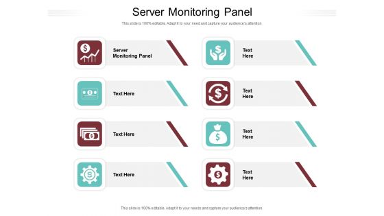 Server Monitoring Panel Ppt PowerPoint Presentation Infographics Ideas Cpb Pdf