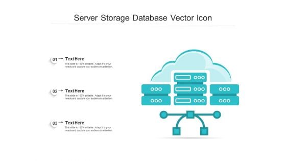 Server Storage Database Vector Icon Ppt PowerPoint Presentation Gallery Good PDF