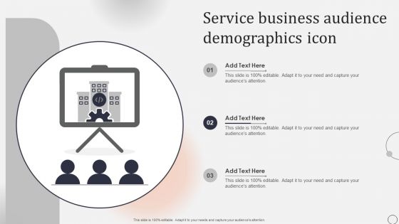 Service Business Audience Demographics Icon Mockup PDF