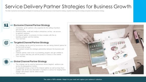 Service Delivery Partner Strategies For Business Growth Ppt PowerPoint Presentation Gallery Graphic Images PDF