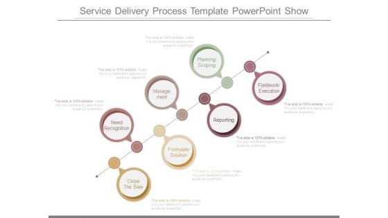 Service Delivery Process Template Powerpoint Show