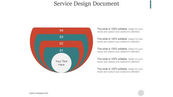 Service Design Document Slide Ppt PowerPoint Presentation Sample