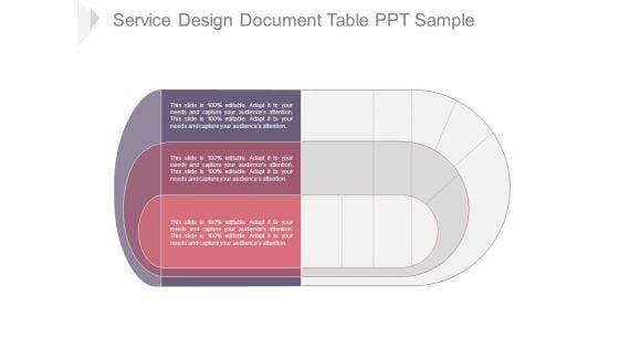Service Design Document Table Ppt Sample Service Design Document Table Ppt Sample