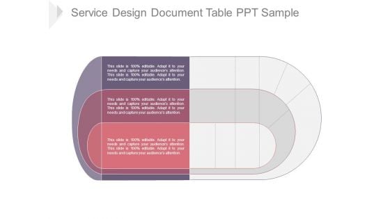 Service Design Document Table Ppt Sample