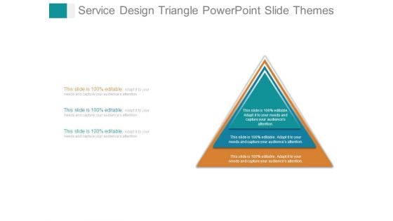 Service Design Triangle Powerpoint Slide Themes