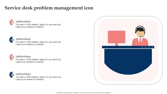 Service Desk Problem Management Icon Formats PDF