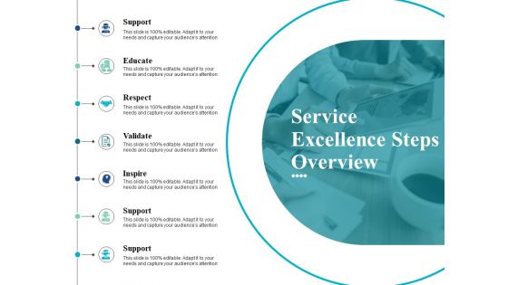 Service Excellence Steps Overview Ppt Powerpoint Presentation Outline Backgrounds