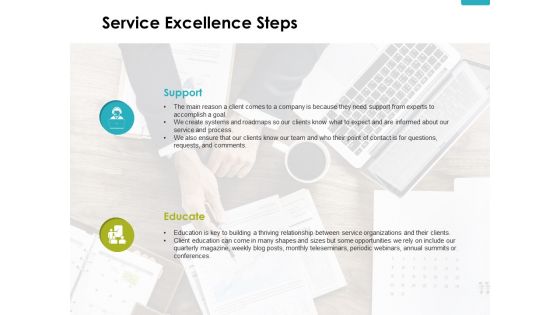 Service Excellence Steps Ppt PowerPoint Presentation Icon Example File