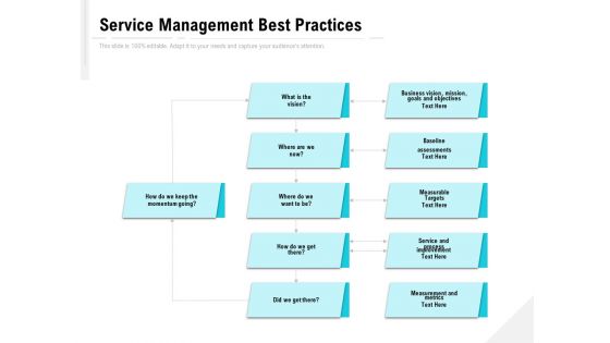 Service Management Best Practices Ppt PowerPoint Presentation Summary Microsoft PDF