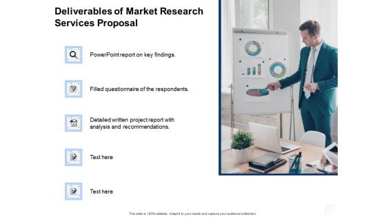 Service Market Research Deliverables Of Market Research Services Proposal Clipart PDF