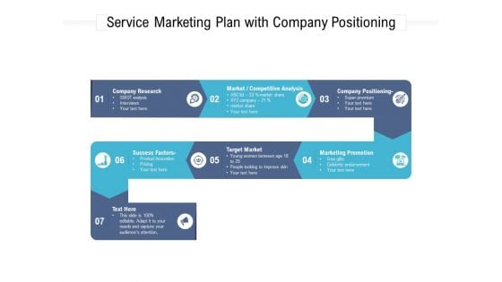 Service Marketing Plan With Company Positioning Ppt PowerPoint Presentation File Portrait PDF