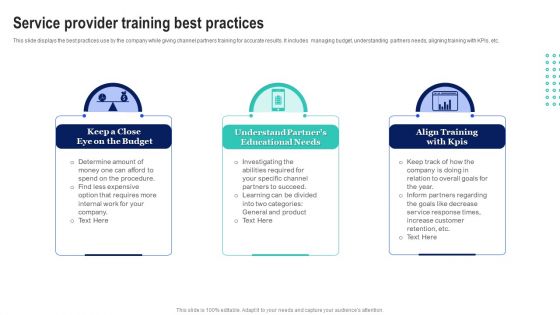 Service Provider Training Best Practices Introduction PDF Service Provider Training Best Practices Introduction PDF