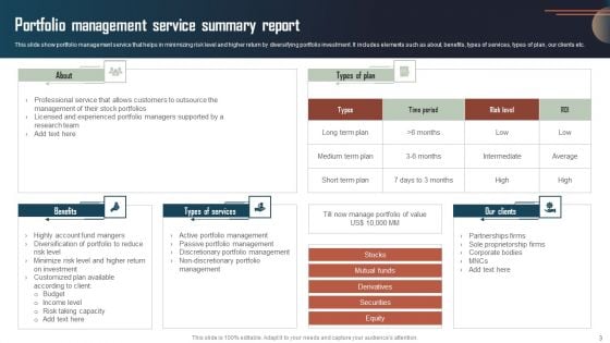 Service Summary Report Ppt PowerPoint Presentation Complete Deck With Slides