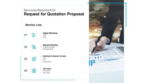 Services Required For Request For Quotation Proposal Ppt PowerPoint Presentation Model Background Designs