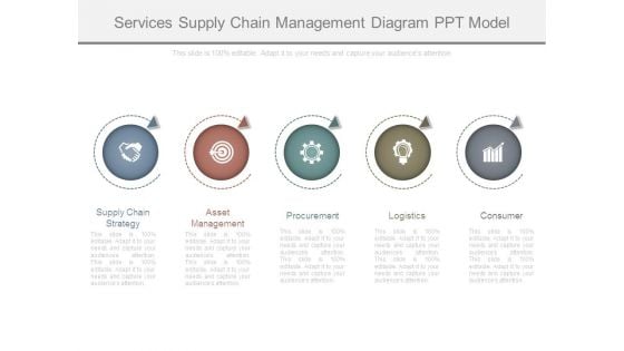 Services Supply Chain Management Diagram Ppt Model