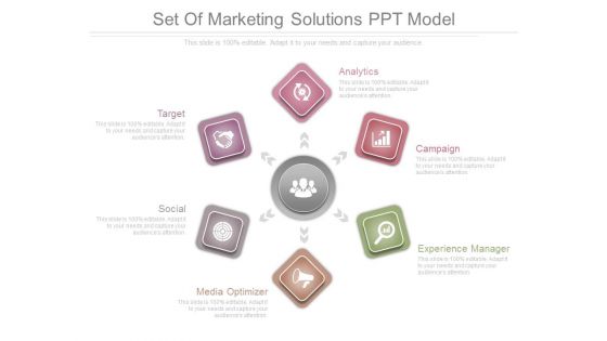 Set Of Marketing Solutions Ppt Model