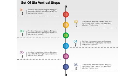 Set Of Six Vertical Steps Powerpoint Templates Set Of Six Vertical Steps Powerpoint Templates